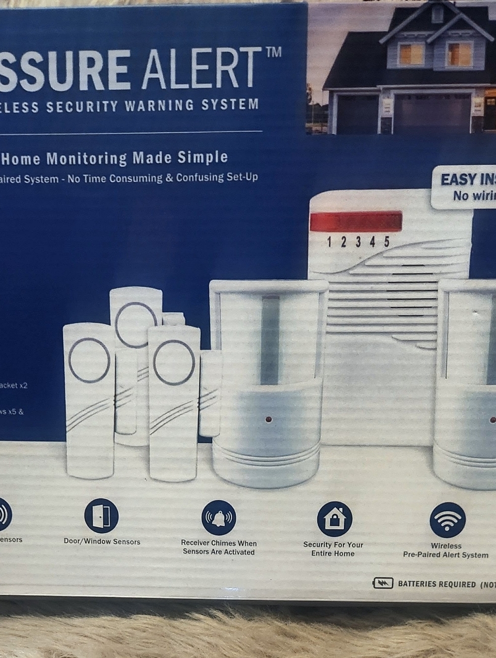 ASSURE ( Flipo) Alert Wireless Home Security Monitoring System - White